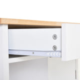 easycomfort easycomfort carrello da cucina con cassetto antina e 3 ripiani aperti in legno bianco 66 x 395 x 865 cm ean 8054111845885