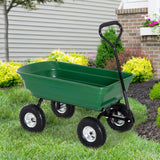 easycomfort easycomfort carrello rimorchio a mano da giardino verde nero 108x50x84cm ean 8054144130583