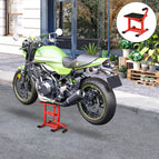 EASYCOMFORT Cavalletto Alzamoto Posteriore Universale e Regolabile  Cavalletto Spostamoto per Moto Sportive Fino 200kg Nero