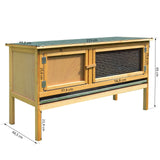 easycomfort easycomfort conigliera gabbia per conigli tetto impermeabile e vassoio estrabile115x44 3x65cm ean 8054144137230