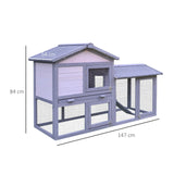 easycomfort easycomfort conigliera in legno da esterno casetta con tetto apribile e recinto ean 8055776910048