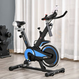 easycomfort easycomfort cyclette spin bike altezza regolabile blu e nera con volano 10kg
