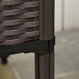 easycomfort easycomfort fioriera da esterno rialzata 2 pezzi autoirrigante in pp marrone ean 8054111842617