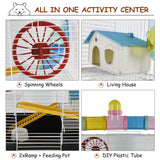 easycomfort easycomfort gabbia per criceti a tre piani con tubi e accessori in metallo e plastica ean 8054111848244