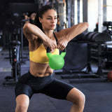 easycomfort easycomfort kettlebell 12 kg per allenamento spalle e bicipiti in metallo e gomma 20x13x23 cm verde