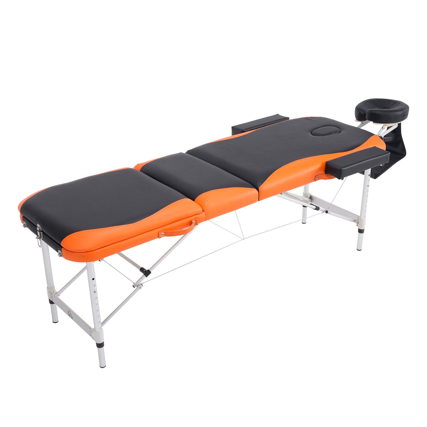 EASYCOMFORT Lettino Massaggio Pieghevole in Alluminio, con Poggiatesta e  Custodia per Trasporto, Max 225 Kg - 215 x 60 cm