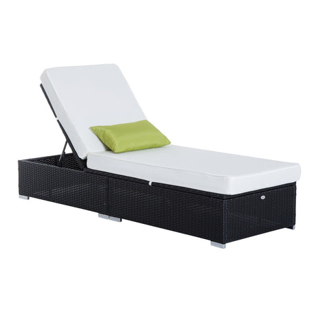 easycomfort easycomfort lettino prendisole di lusso in pe rattan e alluminio nero ean 8054144131504