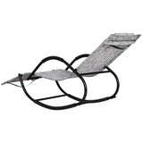 easycomfort easycomfort lettino sedia sdraio a dondolo zero gravity grigio ean 8054111848077