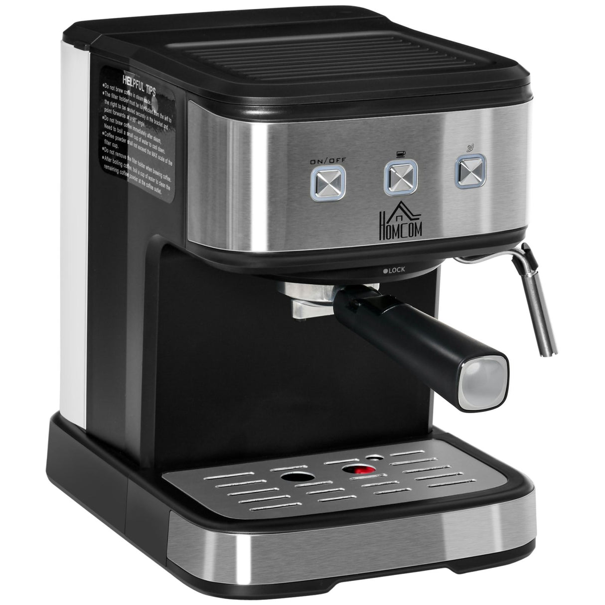 easycomfort easycomfort macchina per caffe espresso e cappuccino 850w e 15 bar serbatoio rimovibile 35 5x21x29cm