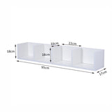 easycomfort easycomfort mensola libreria porta cd da parete in legno mdf bianco 95 x 17 x 18cm ean 8054111840439