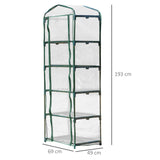 easycomfort easycomfort mini serra da giardino e terrazza a 5 ripiani acciaio e pvc ean 8054111840873