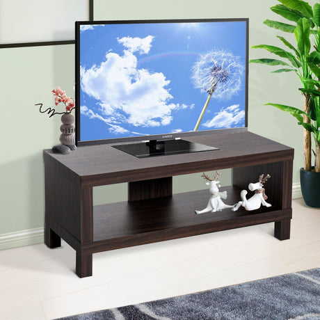 easycomfort easycomfort mobile basso porta tv con vano in legno noce 90x35x37cm ean 8054144131498