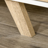 easycomfort easycomfort mobile porta tv con ante e cassetto per tv fino a 60 in mdf bianco e legno 160x40x45cm