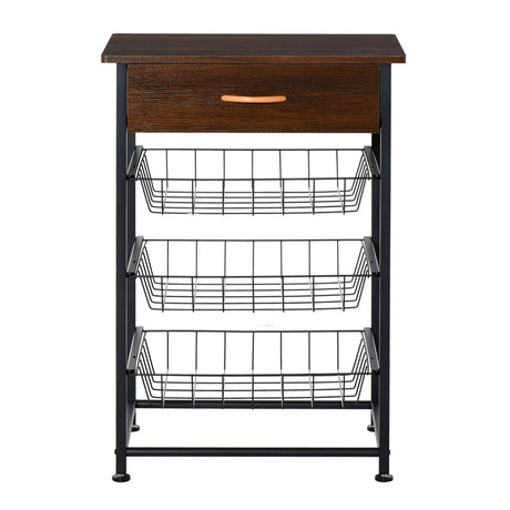 easycomfort easycomfort mobiletto cucina salvaspazio con cestelli estraibili in metallo ean 8054144135564