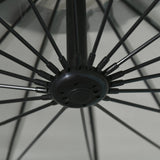 easycomfort easycomfort ombrellone decentrato da giardino 296cm ombrellone a braccio per esterni grigio con base a croce ean 8055776910888