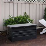 easycomfort easycomfort panca baule contenitore da esterno con chiave cassapanca moderna in acciaio ean 8055776911113