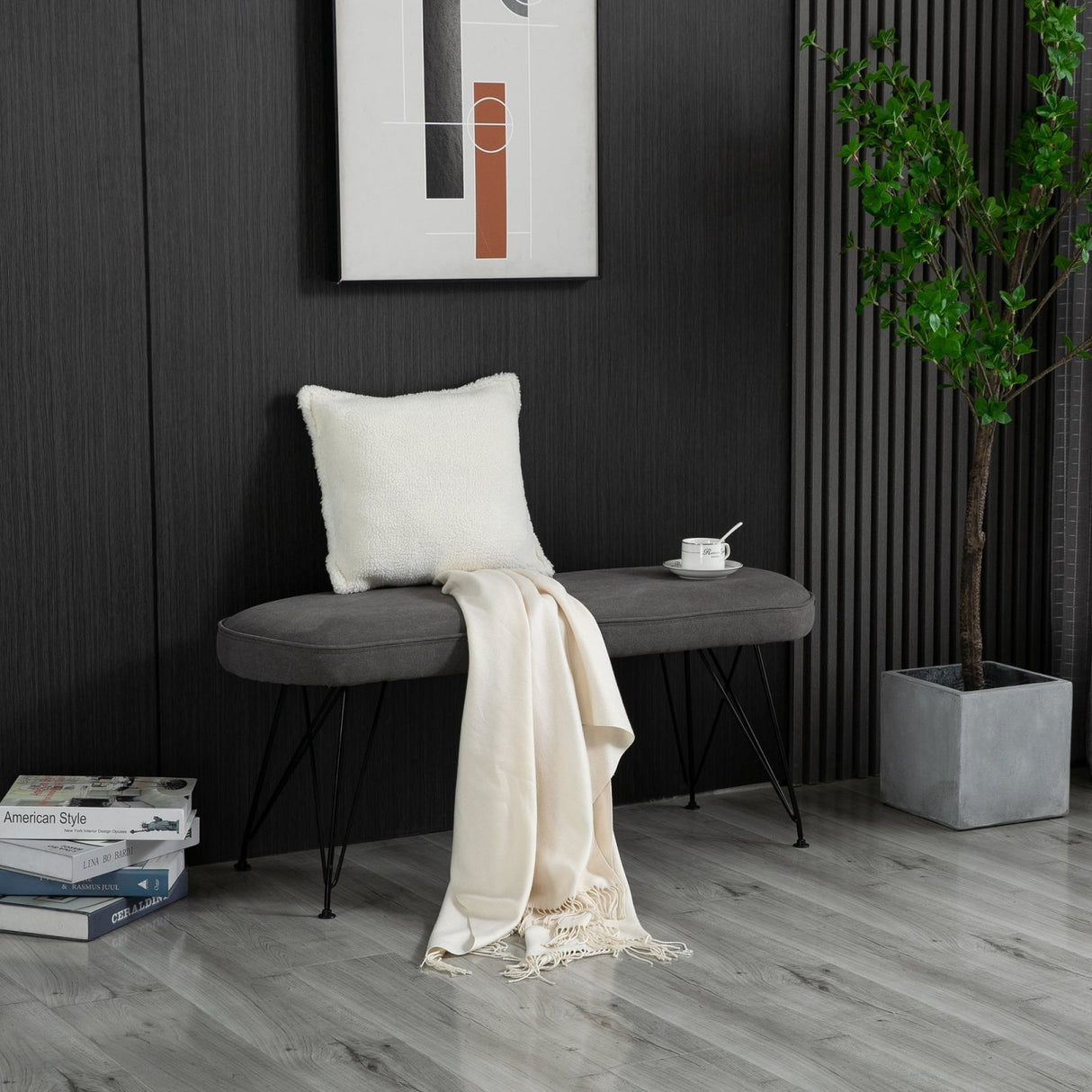 easycomfort easycomfort panca ingresso o fondoletto moderna per arredo casa grigio ean 8054144139548