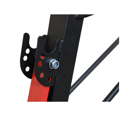 easycomfort easycomfort panca multifunzionale regolabile per allenamento gambe addome e glutei nero e rosso ean 8054144136240