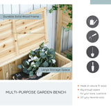 easycomfort easycomfort panchina in legno da giardino contenitore da esterno con schienale ean 8054144136677