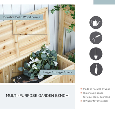 easycomfort easycomfort panchina in legno da giardino contenitore da esterno con schienale ean 8054144136677