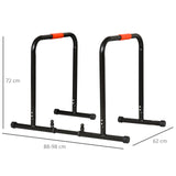 easycomfort easycomfort parallele fitness per esercizi in acciaio nero con larghezza regolabile 89 99 cm ean 8054111842778