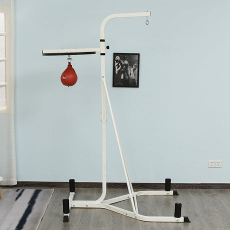 easycomfort easycomfort piattaforma con pera da boxe per allenamento in acciaio punching ball rossa 115x163x224cm ean 8054111848534