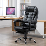 easycomfort easycomfort poltrona da ufficio imbottita regolabile girevole con poggiapiedi estraibile nero ean 8054144139036