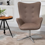 easycomfort easycomfort poltrona girevole imbottita e scamosciata marrone ean 8055776916668