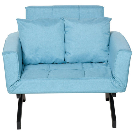 easycomfort easycomfort poltrona letto arredamento moderno per soggiorno e ufficio 87x69x69cm azzurro ean 8055776916279