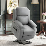 easycomfort easycomfort poltrona relax elettrica e alzapersona reclinabile fino 160 con telecomando in similpelle grigio