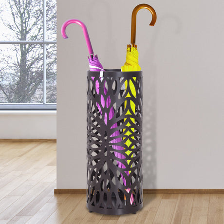 easycomfort easycomfort portaombrelli in metallo lavorato con salvagoccia marrone ean 8054111849623