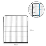 easycomfort easycomfort recinto per cani per animali domestici 8 pezzi 80x100cm ean 8054144135182