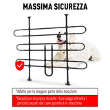 easycomfort easycomfort rete divisoria pieghevole per auto dimensioni universali per cani e animali domestici in metallo e pvc nero ean 8054111844215