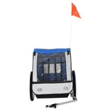 easycomfort easycomfort rimorchio bici bambini 2 posti con cinture di sicurezza in acciaio e tessuto oxford blu ean 8054144134734