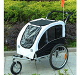 easycomfort easycomfort rimorchio bicicletta passeggino per cani 3 ruote bianco e nero ean 8055776911571