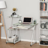 easycomfort easycomfort scrivania porta pc con mensole e piano estraibile per tastiera ean 8055776910352