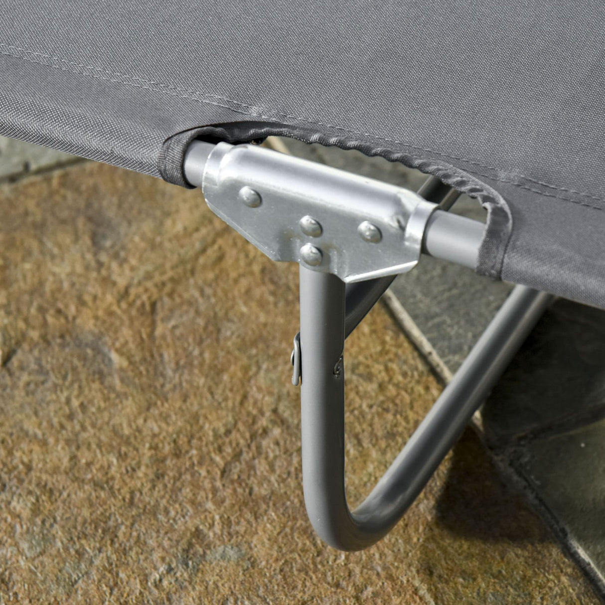 easycomfort easycomfort sdraio da giardino pieghevole in metallo e tessuto oxford lettino prendisole traspirante 187l x 55p x 24acm grigio ean 8054111843089