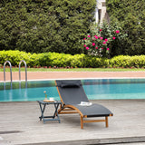 easycomfort easycomfort sdraio da giardino schienale regolabile in 3 posizioni e poggiatesta 180x56x72cm