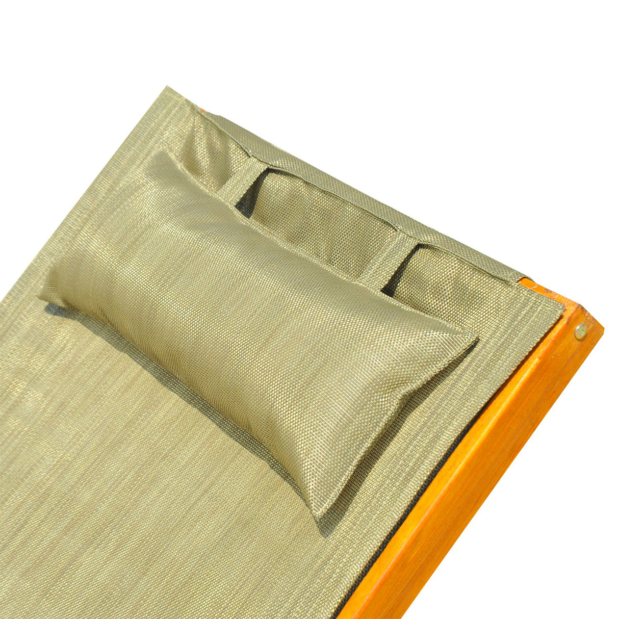 easycomfort easycomfort sdraio lettino da giardino ergonomica in legno con poggiatesta imbottito marrone ean 8055776911380