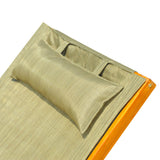 easycomfort easycomfort sdraio lettino da giardino ergonomica in legno con poggiatesta imbottito marrone ean 8055776911380