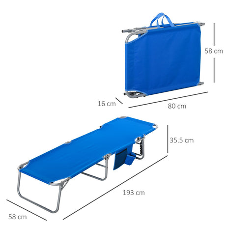 easycomfort easycomfort sdraio pieghevole 5 reclinazioni e tasca laterale brandina prendisole in acciaio e oxford blu ean 8054144137346