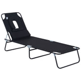 easycomfort easycomfort sdraio pieghevole con foro per viso e cuscini in acciaio e tessuto oxford