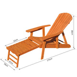 easycomfort easycomfort sedia a sdraio in legno adirondack con poggiapiedi ean 8055776912806