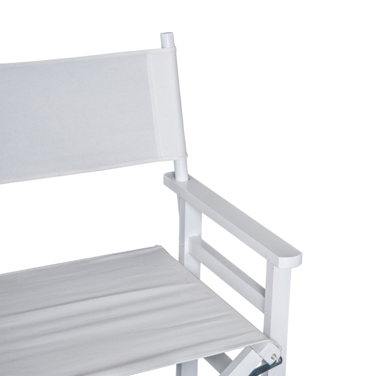 easycomfort easycomfort sedia da regista in legno di faggio e seduta in tessuto bianco ean 8054144136448