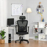 easycomfort easycomfort sedia da ufficio ergonomica girevole altezza regolabile supporto lombare e poggiatesta nero