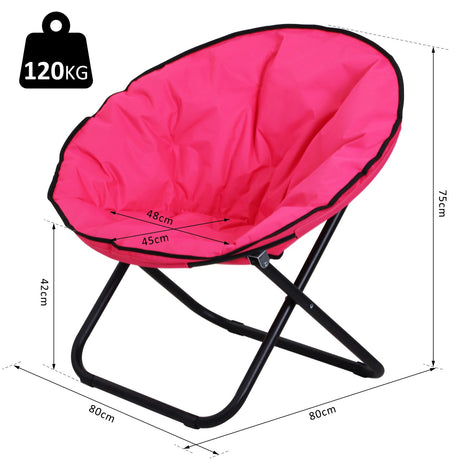 easycomfort easycomfort sedia pieghevole da esterno e campeggio con seduta imbottita e struttura in metallo rosa ean 8054111843348