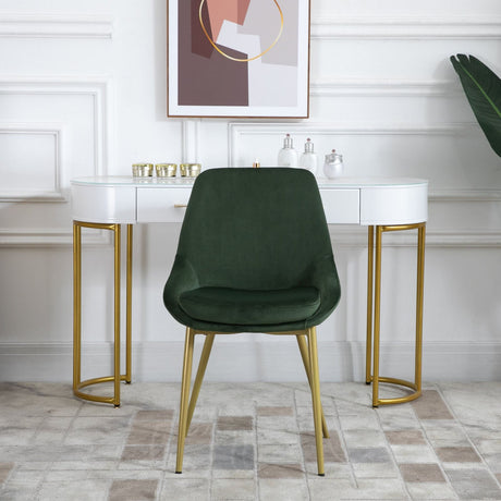 easycomfort easycomfort sedia velluto verde imbottita per sala da pranzo soggiorno o camera ean 8055776911625