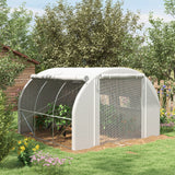 easycomfort easycomfort serra a tunnel 3x3 m con porta 6 finestre e 2 pareti avvolgibili in acciaio e telo in pe bianca