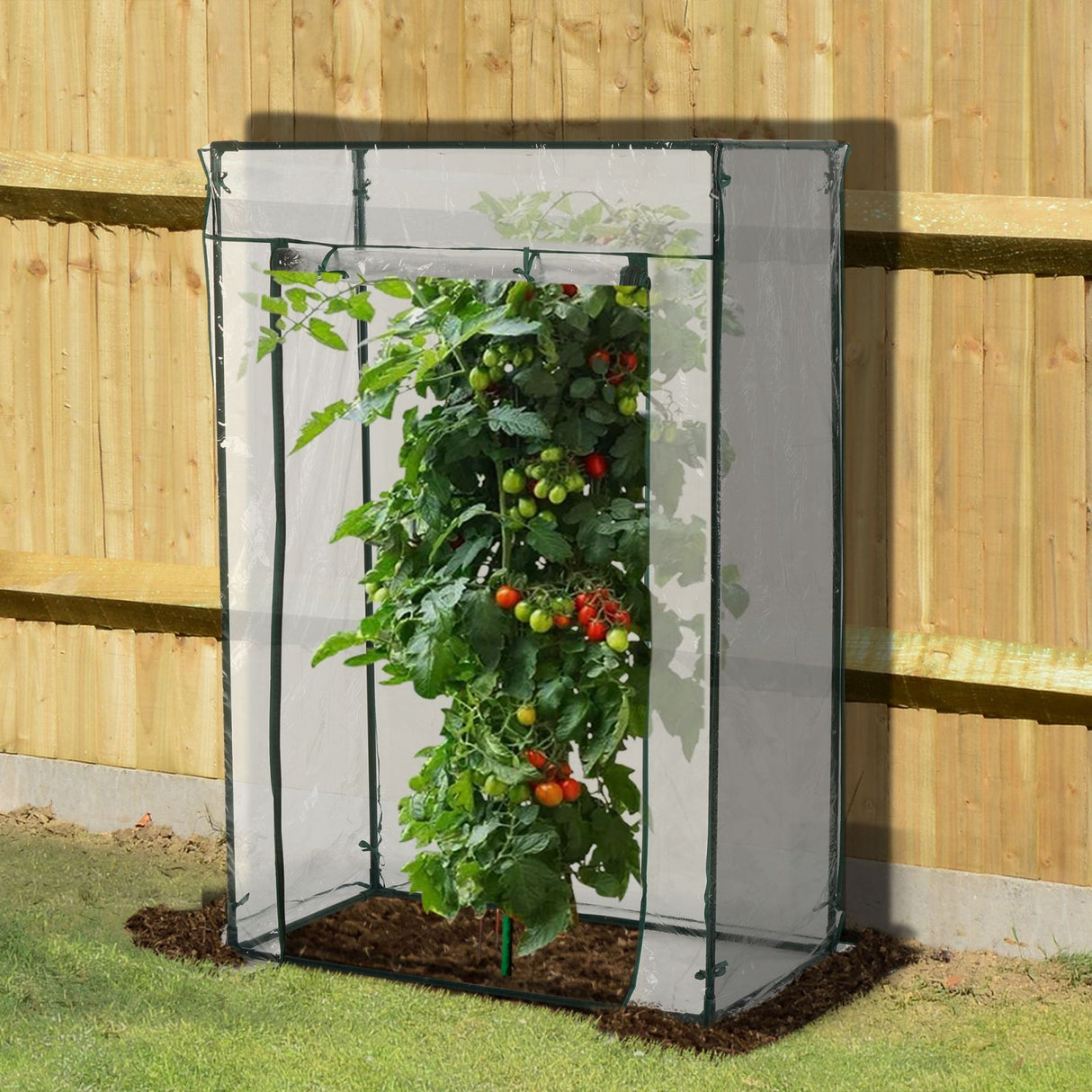 easycomfort easycomfort serra rettangolare in pvc trasparente 100x50x150cm