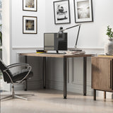 easycomfort easycomfort set 4 pezzi gambe tavolo in acciaio preforate con 6 fori e con 24 viti incluse 6 x 72lcm nero